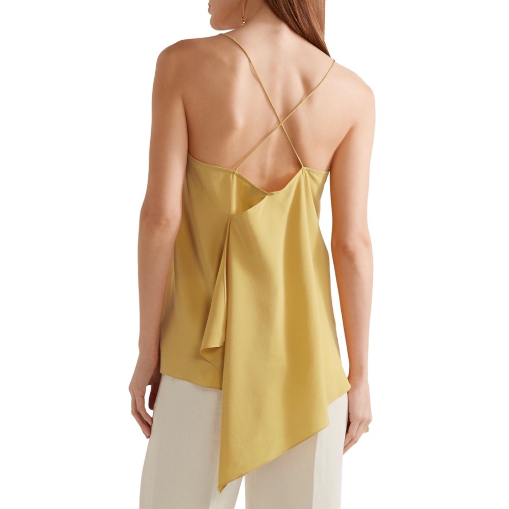 Theory delicate silk tank top in color Pollen